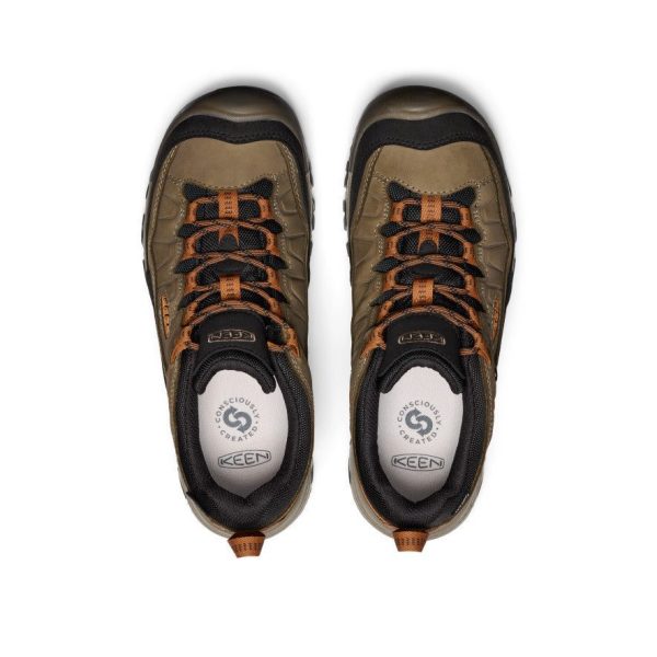 Men's Targhee IV Wide Waterproof Hiking Shoe  |  Sea Turtle/Roasted Pecan