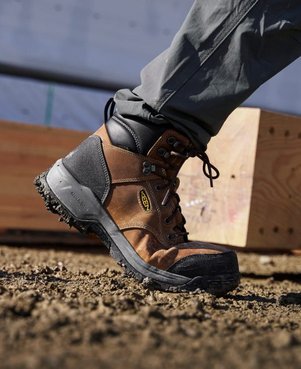 Men's CSA Evanston 6 Waterproof Boot (Carbon Toe)  |  Bison/Black