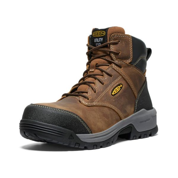 Men's Evanston 6 ESD Boot (Carbon Toe)  |  Bison/Black
