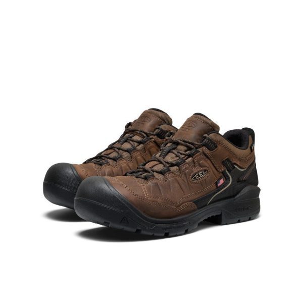Men's Targhee IV Waterproof Work Shoe (Carbon Toe)  |  Dark Earth/Black