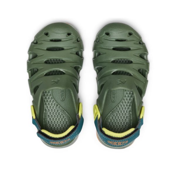 Little Kids' HyperFLT Clog  |  Bronze Green/Orange Peel