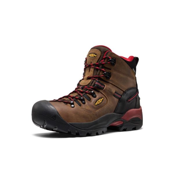 Men's Pittsburgh Energy 6 Waterproof Boot (Carbon Toe)  |  Bison/Black