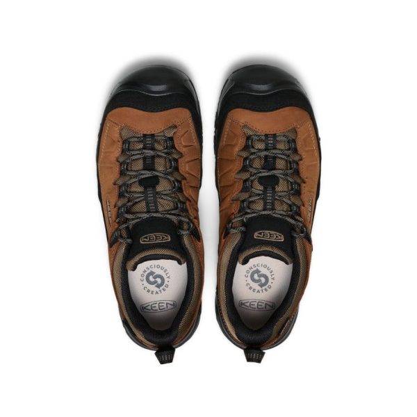 Men's Targhee IV Wide Waterproof Hiking Shoe  |  Bison/Black
