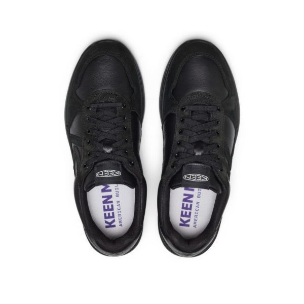 Men's KM2 Leather Jogger  |  Black/Black