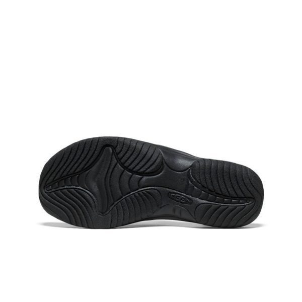 Men's Waimea Leather Flip-Flop  |  Black/Black