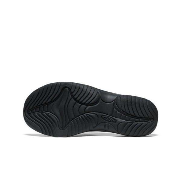 Men's Kona Leather Flip-Flop | Black/Steel Grey