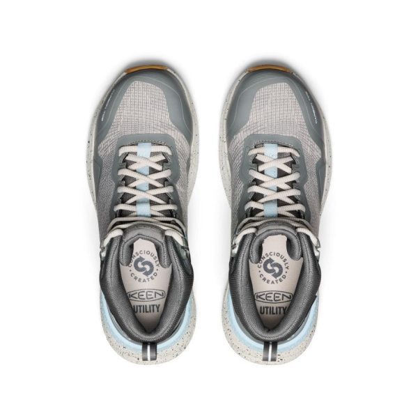 Women's Synchro Waterproof Work Boot (Carbon Toe)  |  Steel Grey/Gum