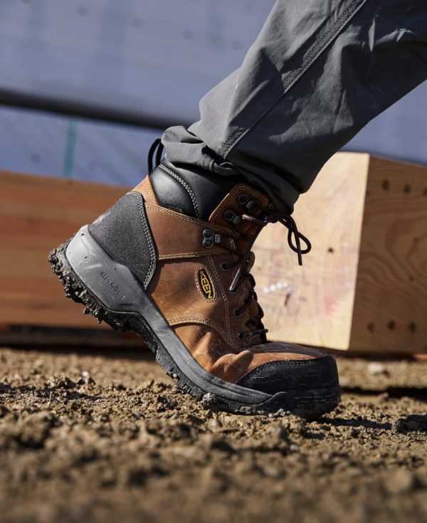 Men's Evanston 6 Insulated Waterproof Boot (Carbon Toe)  |  Bison/Black