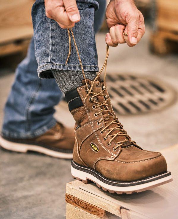 Men's Cincinnati 8 Waterproof 90° Heel Boot (Carbon Toe)  |  Belgian/Sandshell