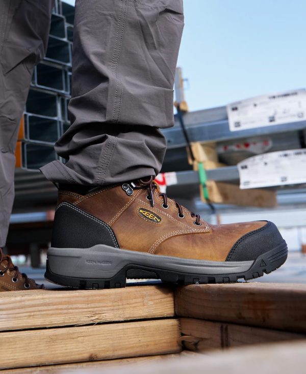 Men's Evanston 6 Waterproof Boot (Soft Toe)  |  Bison/Black