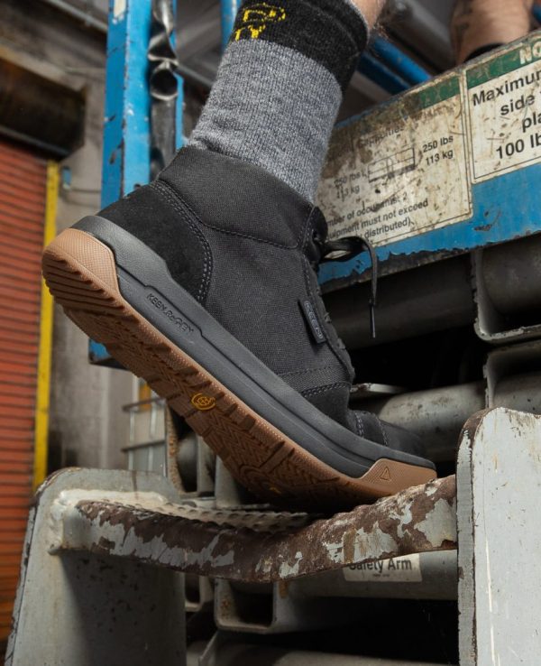 Men's Kenton Mid Work Shoe (Carbon Toe)  |  Black/Gum