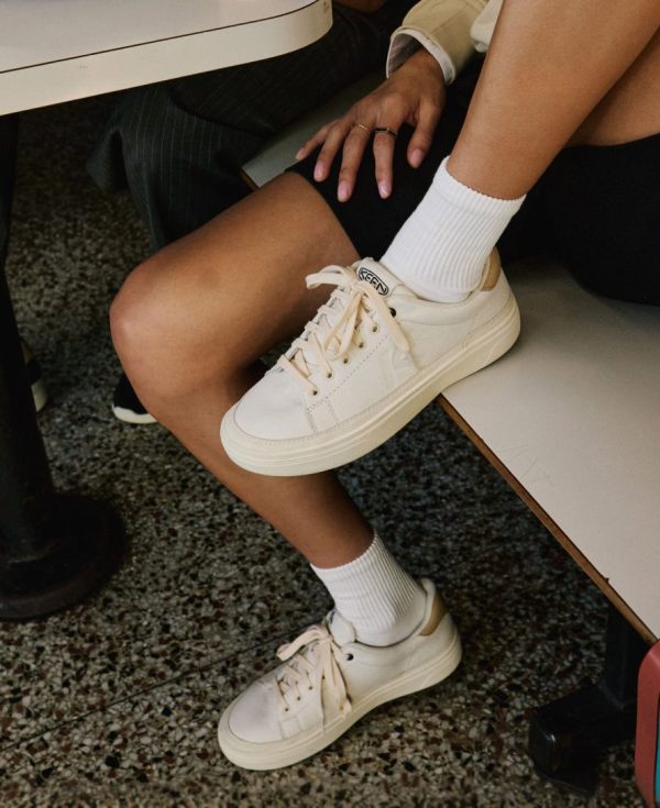 Women's KM1 Leather Sneaker  |  Black/Birch