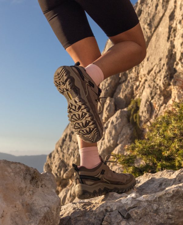 Women's Targhee IV Waterproof Hiking Shoe  |  Steel Grey/Lily Pad