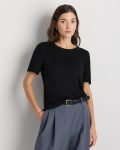 Lightweight Cotton Cashmere Relaxed Sweater Tee