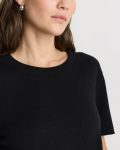 Lightweight Cotton Cashmere Relaxed Sweater Tee