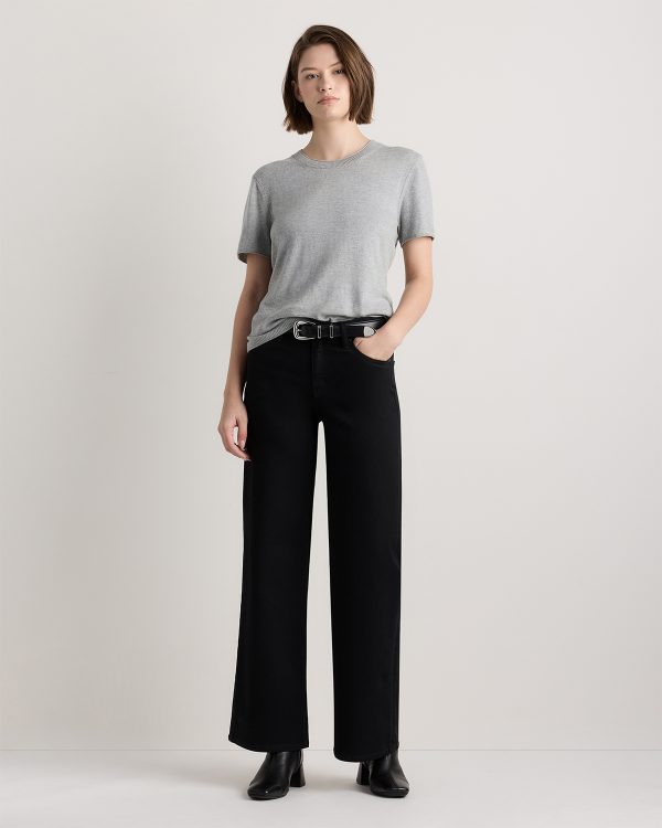 Lightweight Cotton Cashmere Relaxed Sweater Tee
