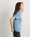 Lightweight Cotton Cashmere Relaxed Sweater Tee