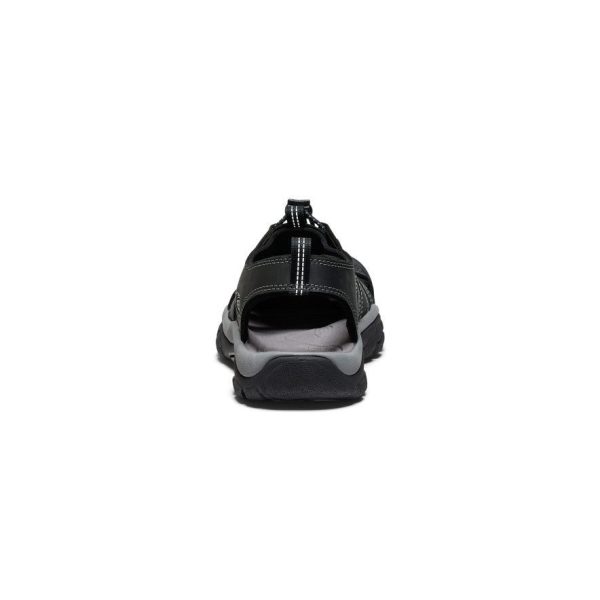 Men's Newport Leather Sandal | Black/Steel Grey