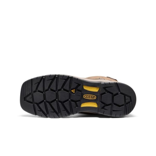 Men's Flatland Pull-On Waterproof Work Boot (Soft Toe)  |  Bison/Black