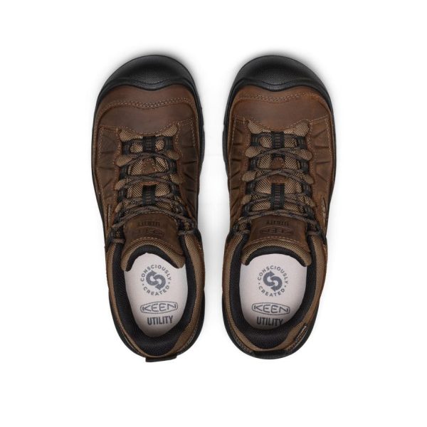 Men's Targhee IV Waterproof Work Shoe (Carbon Toe)  |  Dark Earth/Black