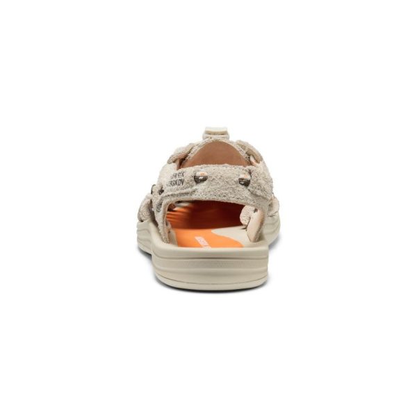 All Gender UNEEK Leather Henrik Vibskov Sneaker  |  Tangerine Cream