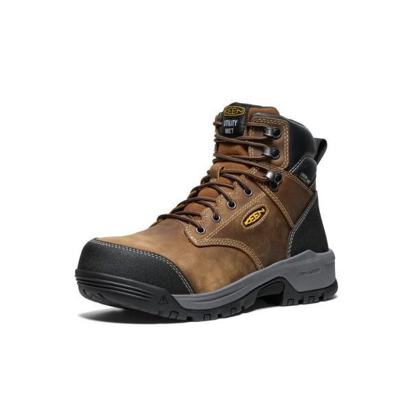Men's Evanston 6 Waterproof Boot INT MET (Carbon Toe)  |  Bison/Black