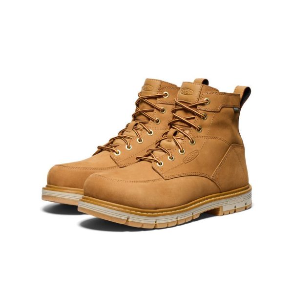 Men's San Jose 6 Waterproof 90° Heel Boot (Aluminum Toe) | Bistre/Gum