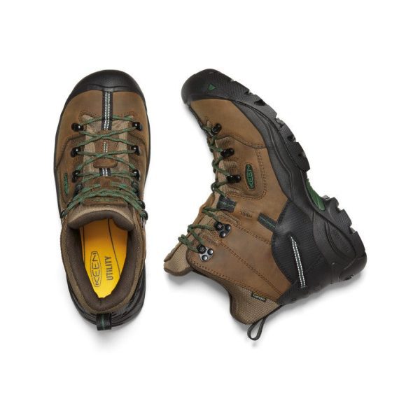 Men's Pittsburgh Energy 6 Waterproof Boot (Soft Toe)  |  Cascade Brown/Greener Pastures