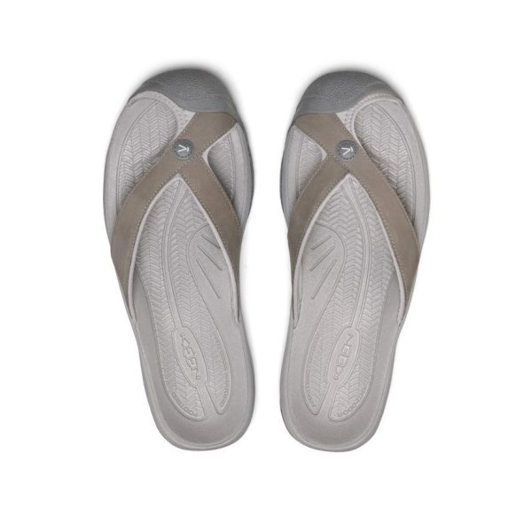 Men's Waimea Leather Flip-Flop  |  Monochrome/Steel Grey