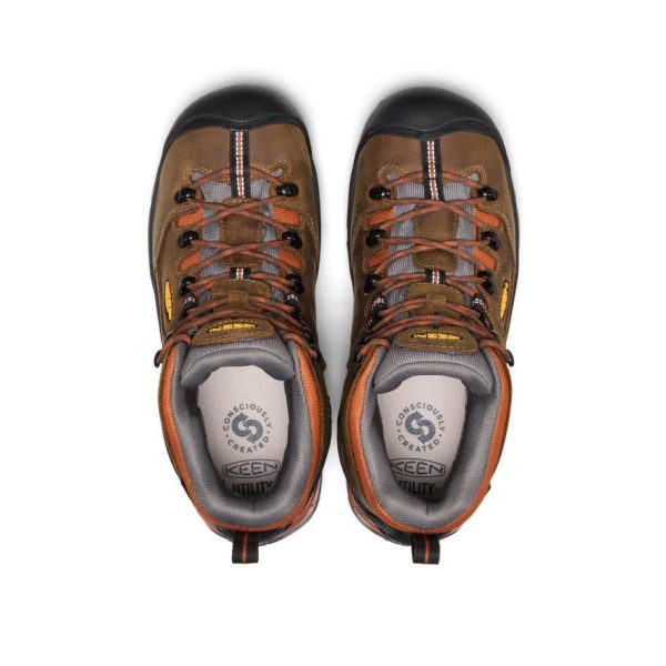 Men's Pittsburgh Energy 6 Waterproof Boot (Soft Toe)  |  Cascade Brown/Black