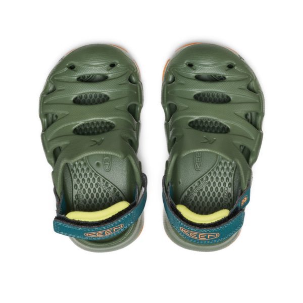 Toddlers' HyperFLT Clog  |  Bronze Green/Orange Peel