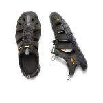 Men's Clearwater CNX Leather Sandal | Magnet/Black