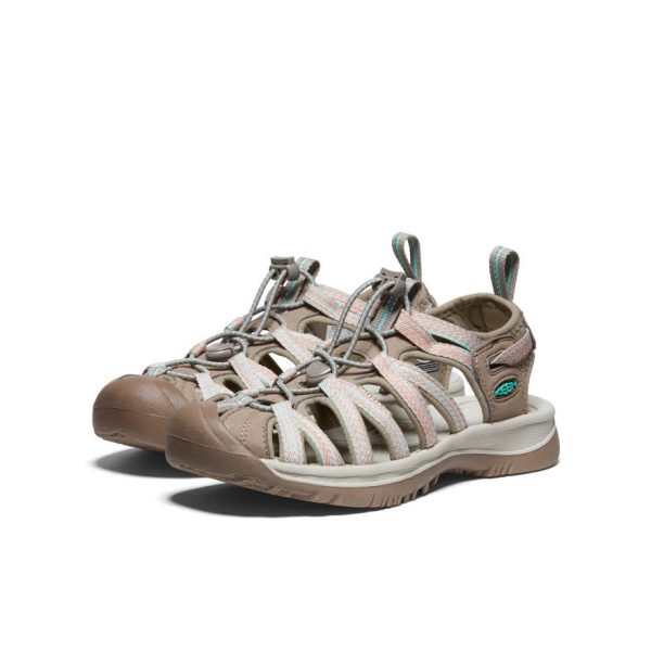 Women's Whisper | Taupe/Coral