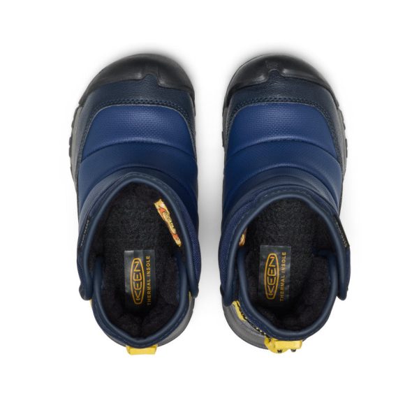 Little Kids' Puffrider Waterproof Winter Boot | Naval Academy/Mango Mint