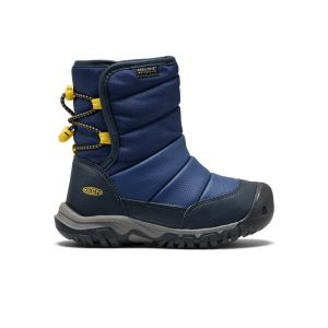 Little Kids' Puffrider Waterproof Winter Boot | Naval Academy/Mango Mint