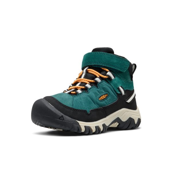 Little Kids' Targhee IV Waterproof Hiking Boot | Mediterranea/Flame Orange