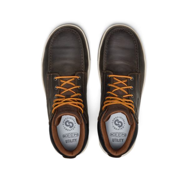 Men's Gibson Waterproof Work Boot (Carbon Toe)  |  Cascade Brown/Gum