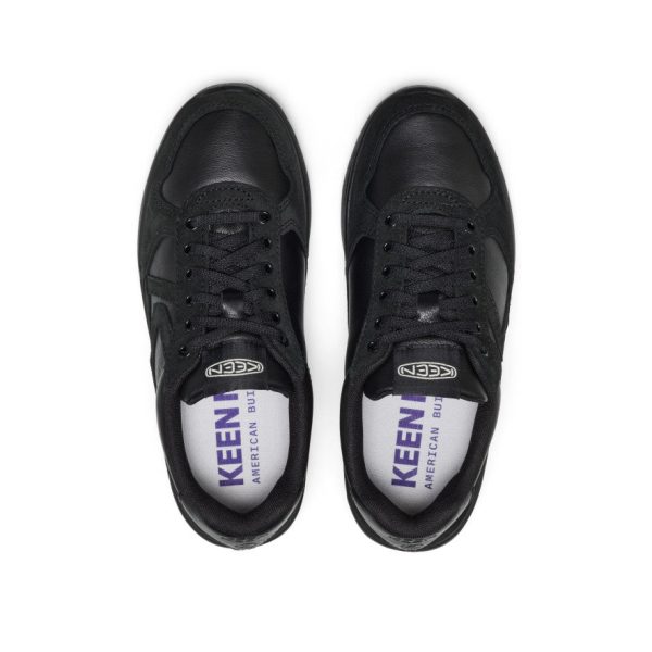 Women's KM2 Leather Jogger | Black/Black