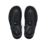 All Gender UNEEK PLT Sneaker  |  Black Smooth Lea