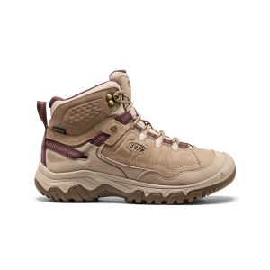 Women's Targhee IV Wide Waterproof Hiking Boot  |  Plaza Taupe/Huckleberry