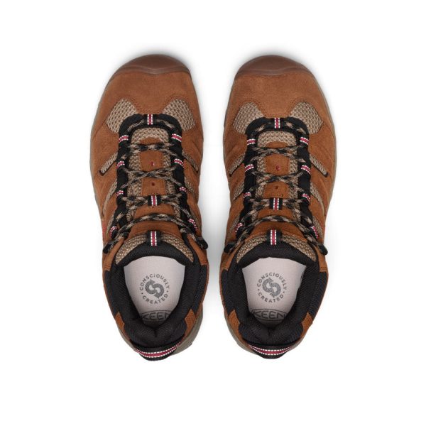 Men's Koven Waterproof Hiking Boot | Bison/Mars Red