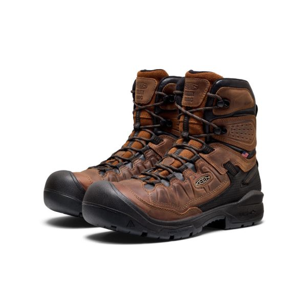 Men's Targhee IV 8 Insulated Waterproof Work Boot (Carbon Toe) | Bison/Black