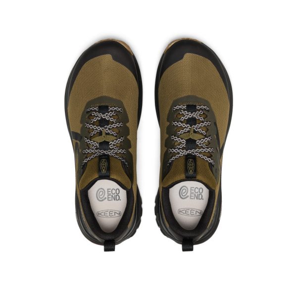 Men's Roam Waterproof Trail Running Shoe  |  Dark Olive/Burnt Brick