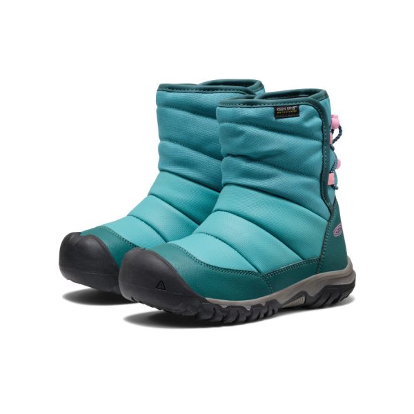 Big Kids' Puffrider Waterproof Winter Boot  |  Brittany Blue/Cashmere Rose