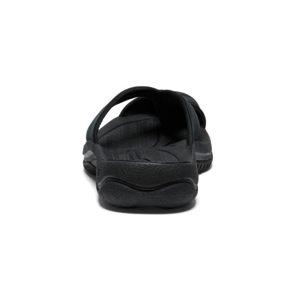 Men's Waimea Leather Flip-Flop | Black/Black