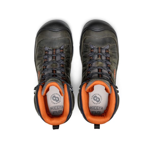 Men's Targhee IV 8 Waterproof Work Boot (Carbon Toe) | Magnet/Black