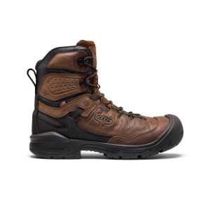 Men's Targhee IV 8 Insulated Waterproof Work Boot (Carbon Toe)  |  Bison/Black