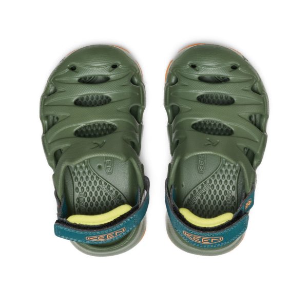 Toddlers' HyperFLT Clog | Bronze Green/Orange Peel